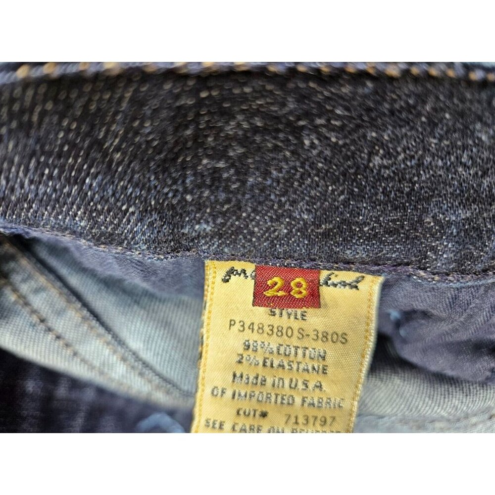 7 For All Mankind Womens Size 28 Distressed Embroidered Pockets Jeans Capris - Picture 6 of 14